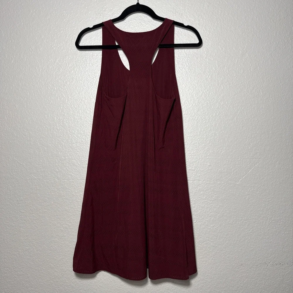 Athleta Women's‎ XS Brookfield Dress Sleeveless Burgundy Tennis Golf Pickleball